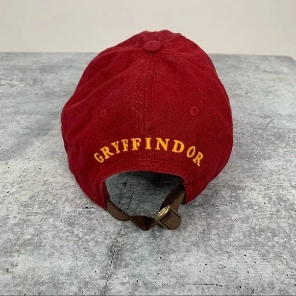 Harry Potter Gryffindor Red Gold Embroidered Adjustable Hat Cap - Picture 3 of 5